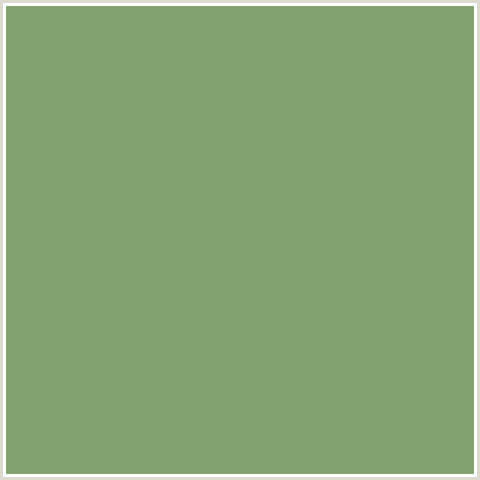 82A16F Hex Color Image (ASPARAGUS, GREEN)