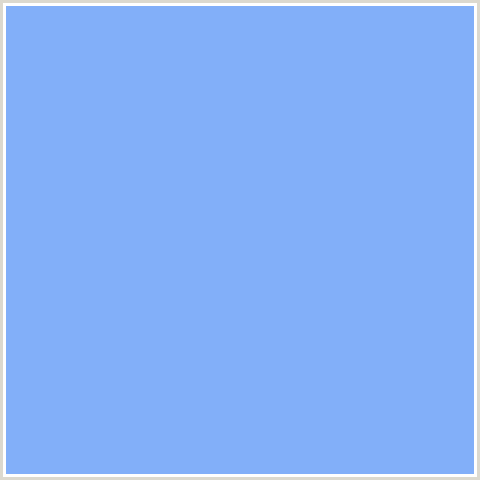 82AFF9 Hex Color Image (BLUE, MALIBU)