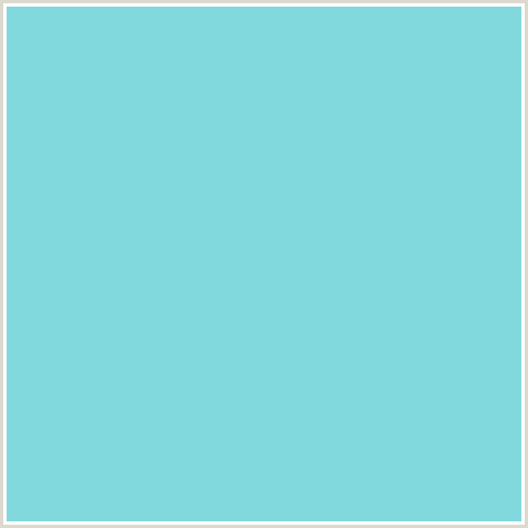 82D9DD Hex Color Image (BERMUDA, LIGHT BLUE)