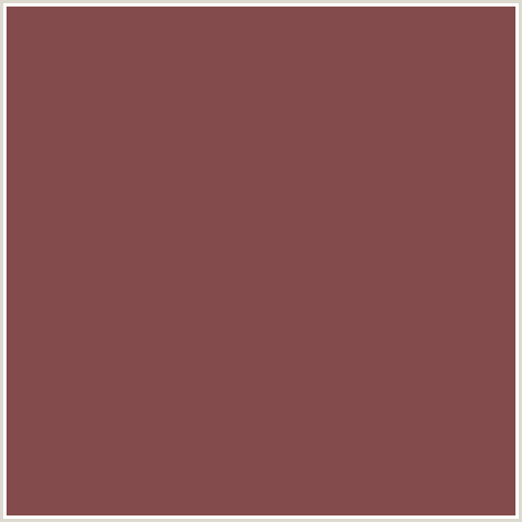 834B4B Hex Color Image (CRIMSON, MAROON, RED, SPICY MIX)