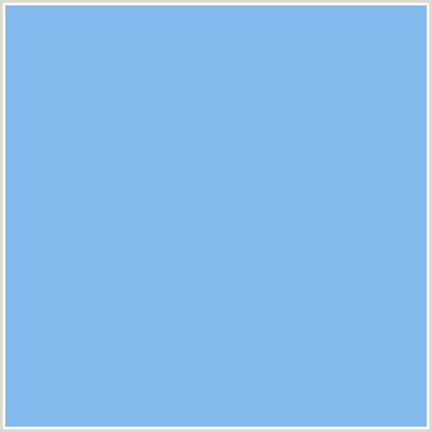83BAEE Hex Color Image (BLUE, JORDY BLUE)