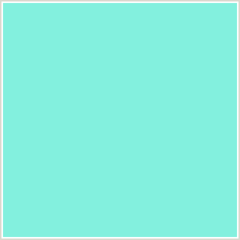 83F0DE Hex Color Image (BLUE GREEN, SPRAY)