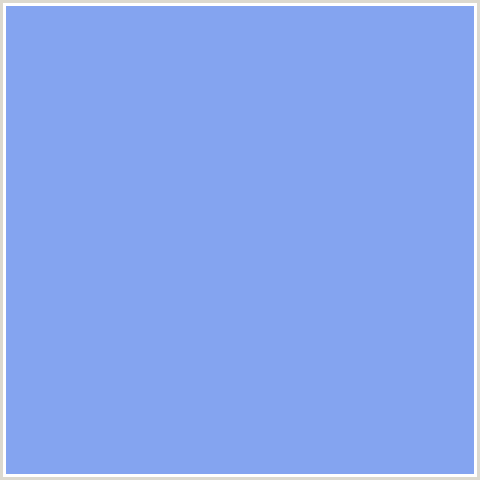 84A4F0 Hex Color Image (BLUE, PORTAGE)