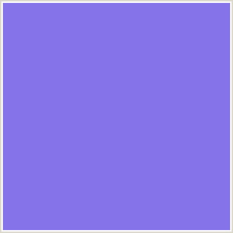 8574E9 Hex Color Image (BLUE, PORTAGE)