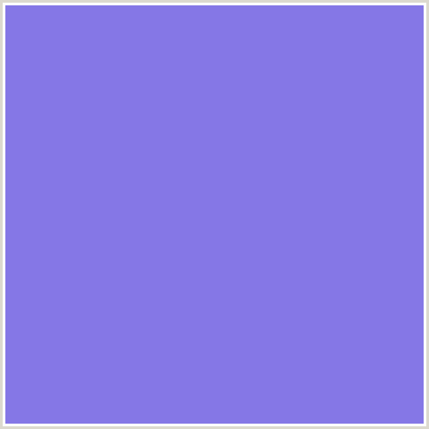 8577E6 Hex Color Image (BLUE, MEDIUM PURPLE)