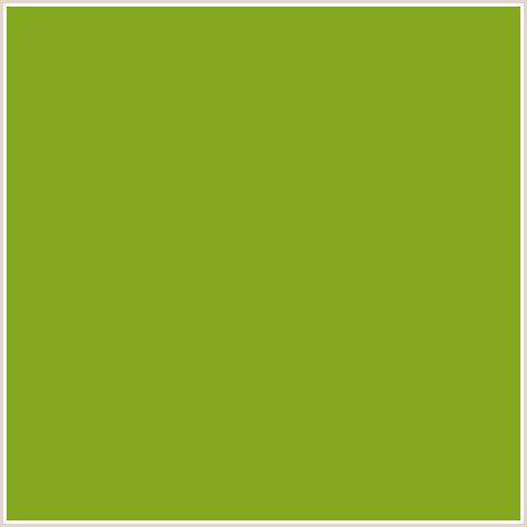 85A71E Hex Color Image (CITRON, GREEN YELLOW)