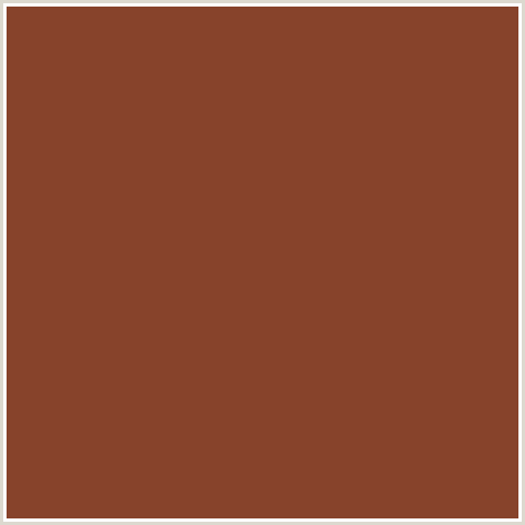 87432B Hex Color Image (NUTMEG, RED ORANGE)