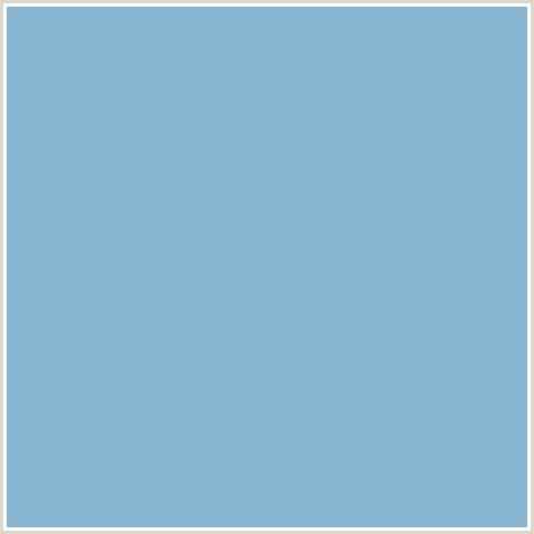 87B4CE Hex Color Image (BLUE, POLO BLUE)