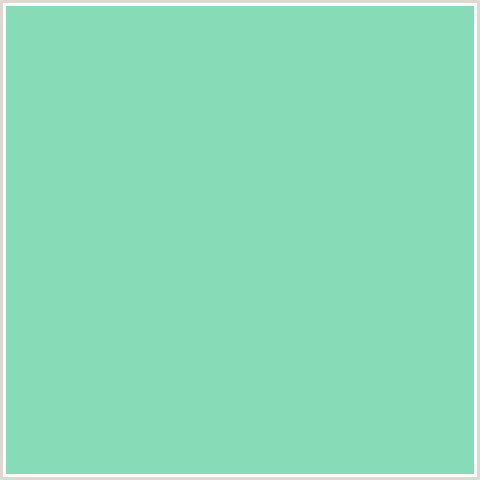 87DBB6 Hex Color Image (ALGAE GREEN, GREEN BLUE)