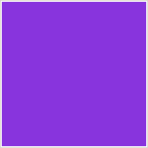 8834DD Hex Color Image (PURPLE HEART, VIOLET BLUE)