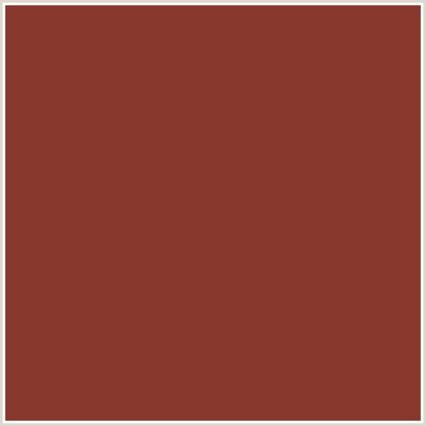 88382D Hex Color Image (NUTMEG, RED)