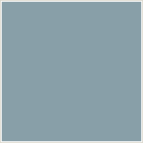 889FA8 Hex Color Image (BALI HAI, LIGHT BLUE)