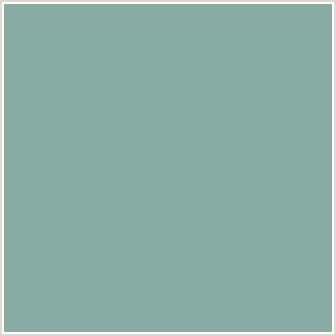 88ACA3 Hex Color Image (BLUE GREEN, CASCADE)