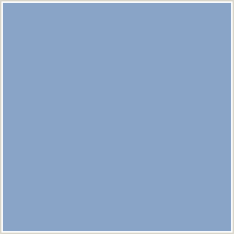 89A4C7 Hex Color Image (BLUE, POLO BLUE)
