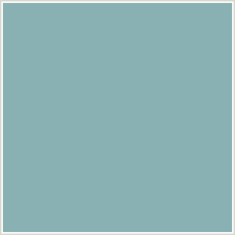 89B0B3 Hex Color Image (GULF STREAM, LIGHT BLUE)