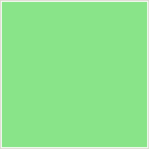 89E489 Hex Color Image (GREEN, PASTEL GREEN)