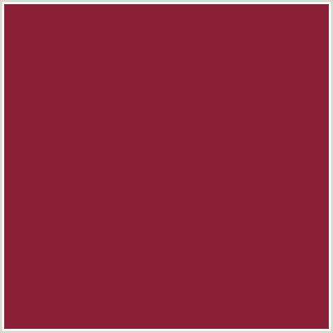 8A2036 Hex Color Image (OLD BRICK, RED)