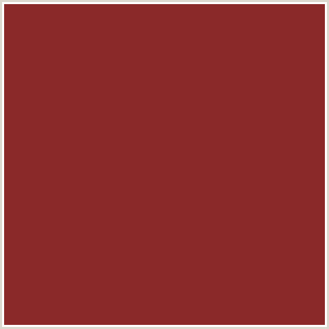 8A2929 Hex Color Image (BURNT UMBER, RED)