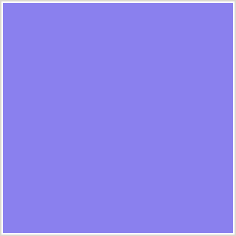 8A80EE Hex Color Image (BLUE, PORTAGE)