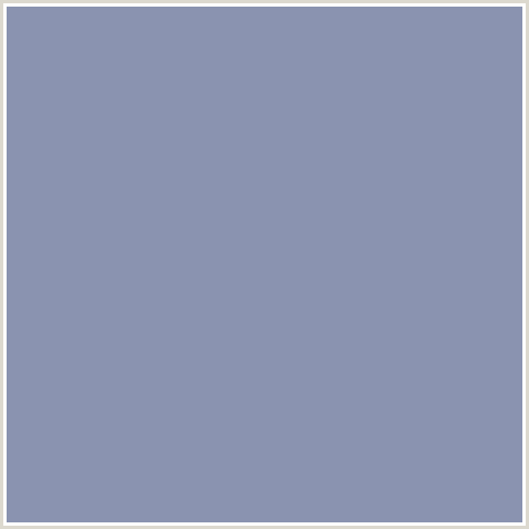 8A93B0 Hex Color Image (BALI HAI, BLUE)