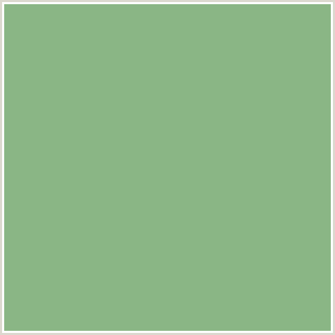 8AB685 Hex Color Image (BAY LEAF, GREEN)