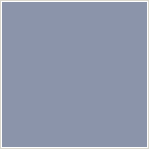 8B94AA Hex Color Image (BLUE, MANATEE)