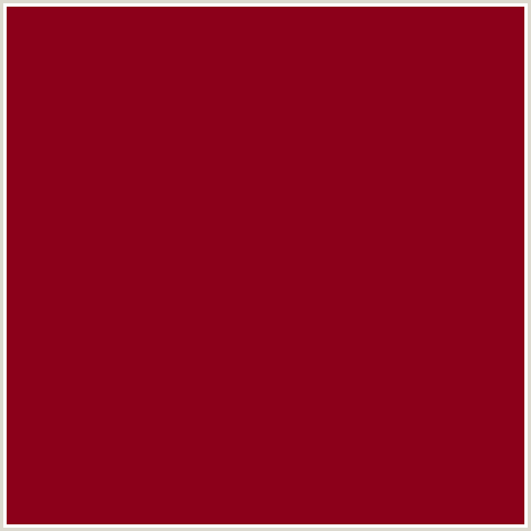 8C001A Hex Color Image (BURGUNDY, RED)