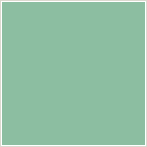8CBEA1 Hex Color Image (GREEN BLUE, SUMMER GREEN)
