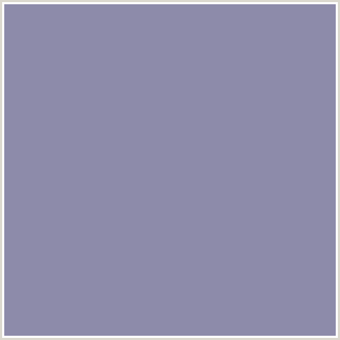 8D8BAA Hex Color Image (BLUE, MANATEE)