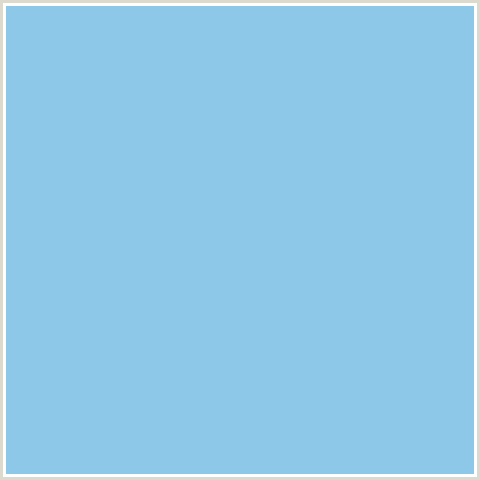 8DC8E8 Hex Color Image (BLUE, CORNFLOWER)