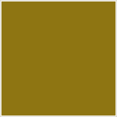 8E7512 Hex Color Image (CORN HARVEST, ORANGE YELLOW)