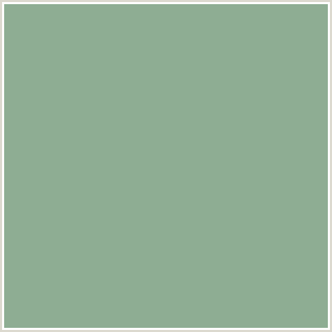 8EAD93 Hex Color Image (ENVY, GREEN)