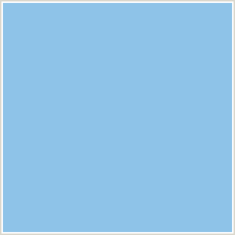 8EC3E8 Hex Color Image (BLUE, CORNFLOWER)