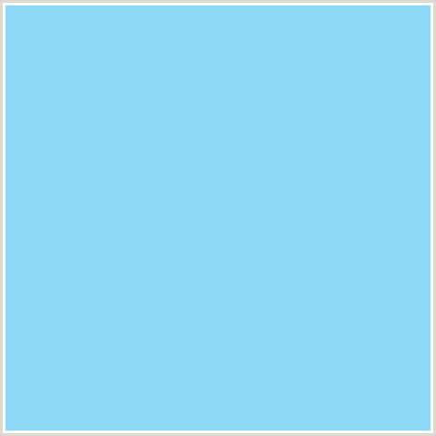 8ED8F8 Hex Color Image (BABY BLUE, LIGHT BLUE, MALIBU)