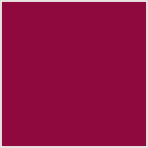 8F093E Hex Color Image (RED, ROSE BUD CHERRY)
