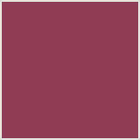 8F3B54 Hex Color Image (RED, VIN ROUGE)