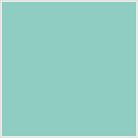 8FCCC2 Hex Color Image (BLUE GREEN, HALF BAKED)