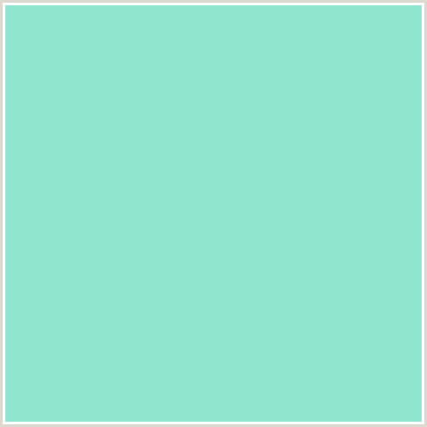 8FE5CE Hex Color Image (BLUE GREEN, RIPTIDE)