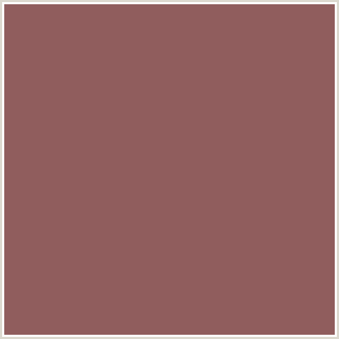 905D5D Hex Color Image (AU CHICO, CRIMSON, MAROON, RED)
