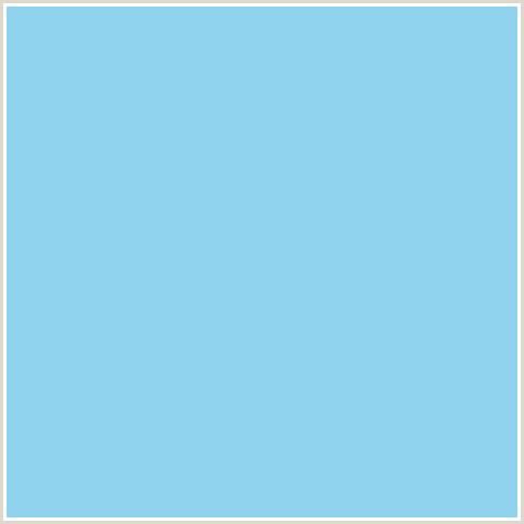 90D3EE Hex Color Image (BABY BLUE, CORNFLOWER, LIGHT BLUE)