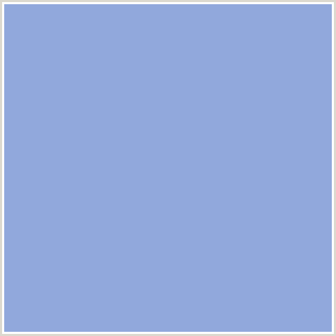 91A8DC Hex Color Image (BLUE, CHETWODE BLUE)