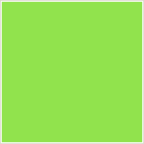 91E34D Hex Color Image (CONIFER, GREEN)