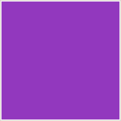 9238BE Hex Color Image (PURPLE, PURPLE HEART, VIOLET)