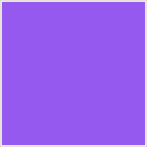 9559F0 Hex Color Image (BLUE VIOLET, MEDIUM PURPLE)