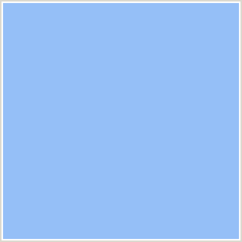 95BFF7 Hex Color Image (BLUE, JORDY BLUE)