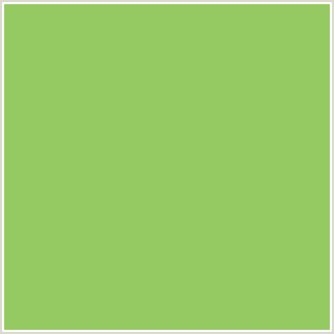 95C961 Hex Color Image (GREEN, MANTIS)