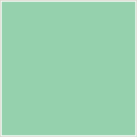 95D1AD Hex Color Image (GREEN BLUE, VISTA BLUE)