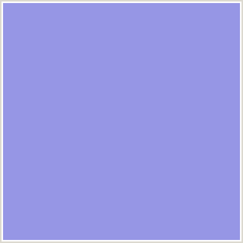 9696E5 Hex Color Image (BLUE, DULL LAVENDER)