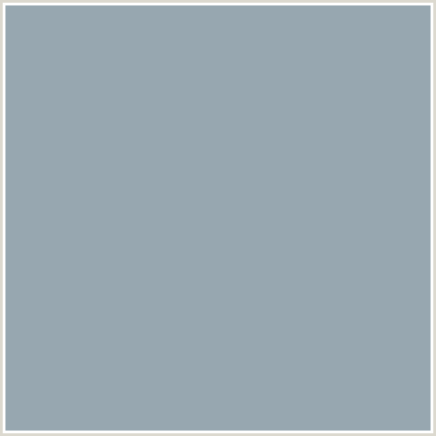 97A7B0 Hex Color Image (BLUE, GULL GRAY)