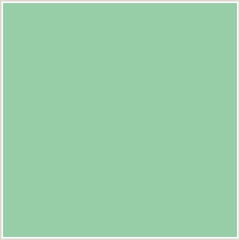 97CDA7 Hex Color Image (GREEN, VISTA BLUE)